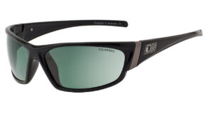 Stoat Black Frame Green Polarised Lens Sunglasses
