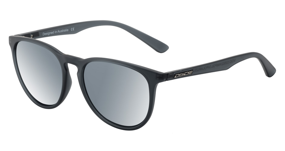 void 53502 crystal satin black grey silver polarised sunglasses