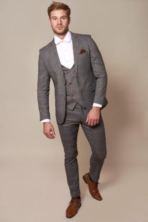 Jenson Grey Check Trousers
