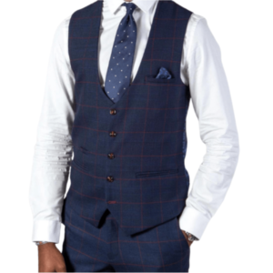 Marc Darcy Edinson Check Waistcoat