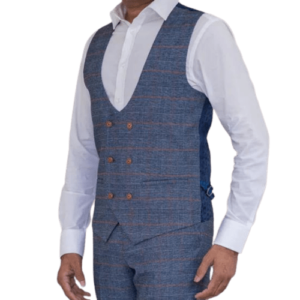 Marc Darcy Jenson - Sky Check Waistcoat
